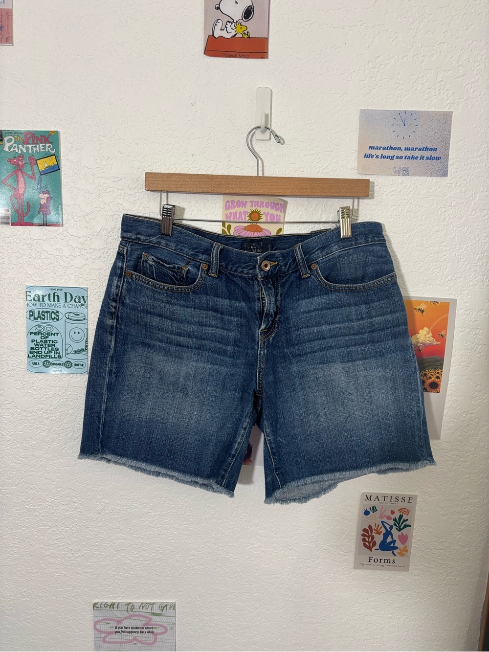 Lucky Brand Women's Dark Blue Denim Cutoff Shorts